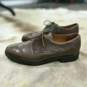 Polo Ralph Lauren Mollington Shoes Plain Oxford , Leather Upper Brown Size 9.5D